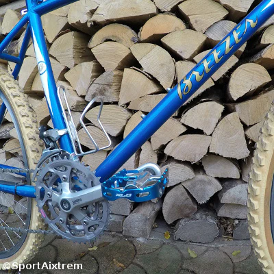 Pédales de vélo ultralight bleues VTT VTC - XLC – Image 4